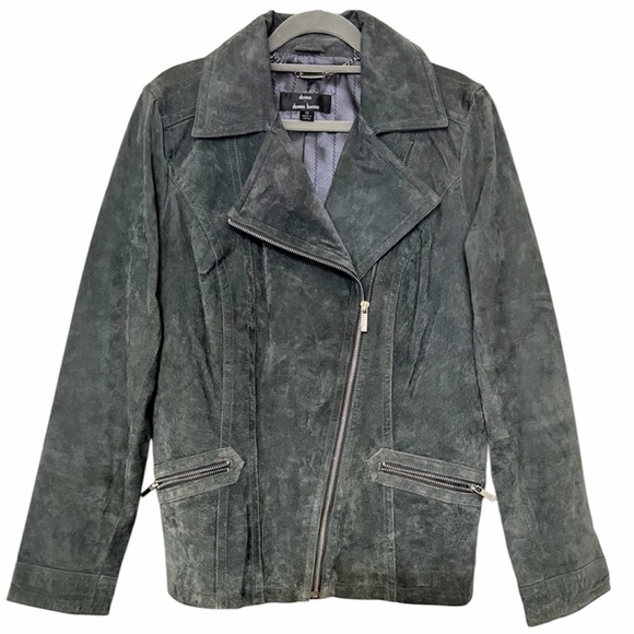 dennis basso Jackets & Blazers - Vintage Dennis Basso Suede Leather Jacket – Women’s XS oversized